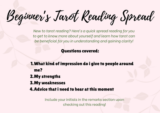 Beginner's Tarot Reading Spread