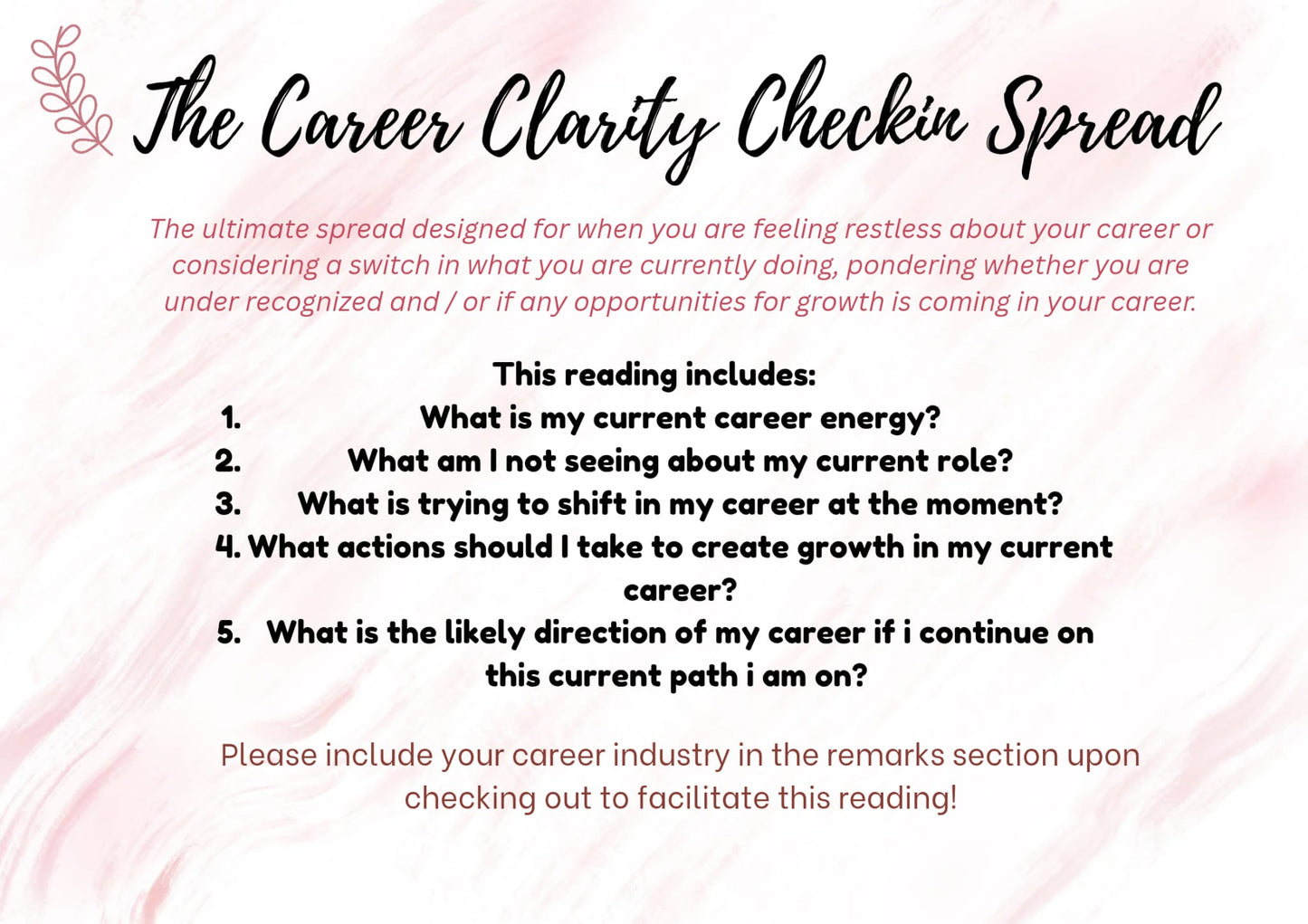 The Career Clarity Check-in Spread